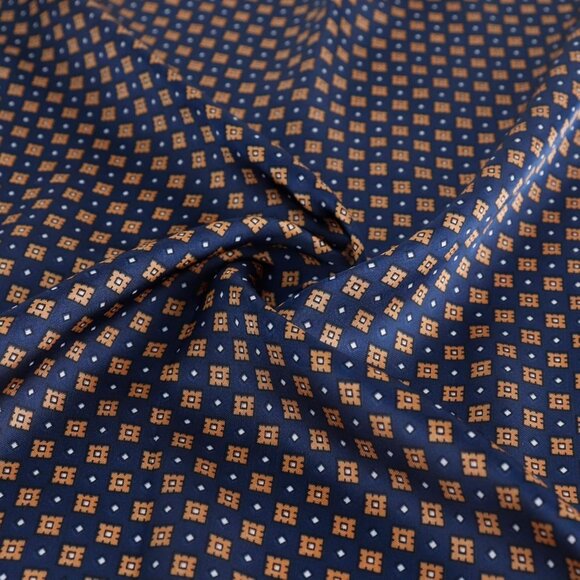 ⚡Men A-Navy Necktie 27.5 Inches Cowboy Scarves Pocket Square Silk Bandanas - Picture 7 of 8